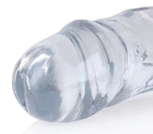 Doppeldildo Realistic Double Dong 18-Inch TPE transparent mit Äderung 45cm x 4.3cm biegsam von REALROCK kaufen