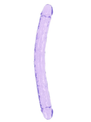 Double-Dildo Realistic Double Dong 18-Inch TPE purple