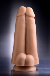Doppelter Penisdildo m. Saugfuss Tom Dual Dicks TPE