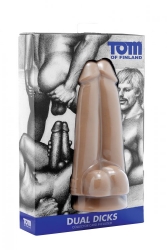 Doppelter Penisdildo m. Saugfuss Tom Dual Dicks TPE