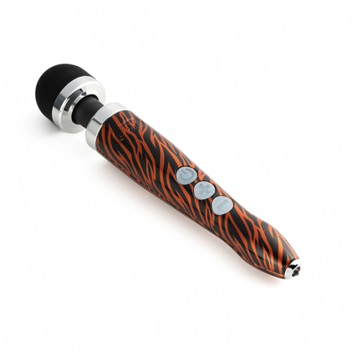 Doxy 3R Stabvibrator aufladbar Alu-Titan Legierung Tigermuster sehr kraftvolle Tiefenvibrationen 4.5cm Massagekopf kaufen