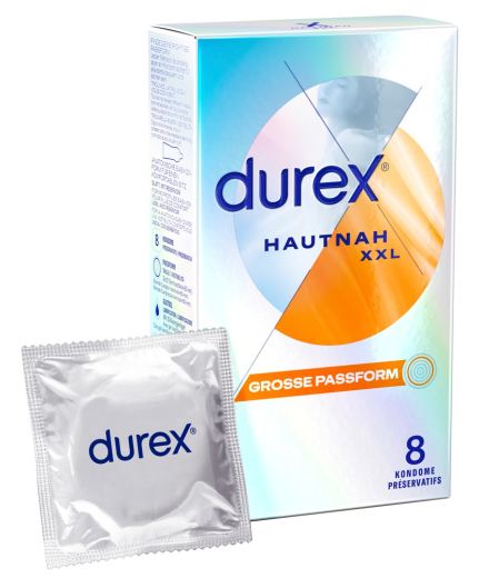 Préservatifs Durex Hautnah XXL paquet de 8