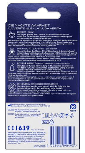 Durex Intense Orgasmic Kondome Rippen Noppen 10er Pack