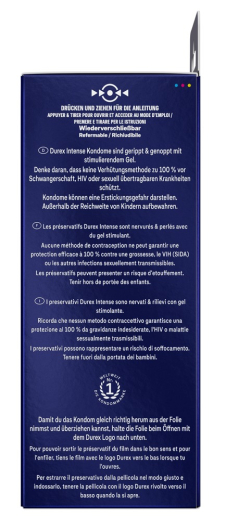 Durex Intense Orgasmic Kondome Rippen Noppen 22er Pack