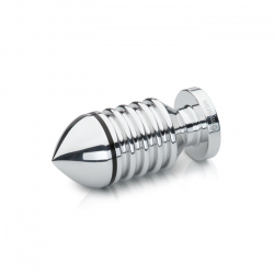 E-Stim Anal Plug gerippt Mystim Hector Helix large mit Reizrillen am Schaft & gerundeter Spitze bipolar von MYSTIM kaufen