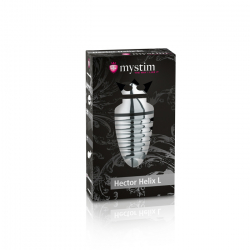 E-Stim Anal Plug gerippt Mystim Hector Helix large mit Reizrillen am Schaft & gerundeter Spitze von MYSTIM günstig kaufen