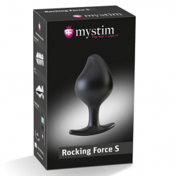 E-Stim Anal Plug Silikon Buttplug Rocking-Force small mit 2 Leitflächen tropfenförmige Elektrode von MYSTIM günstig kaufen