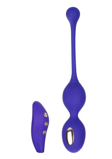 E-Stim Duo-Liebeskugel m. Vibration & Fernsteuerung