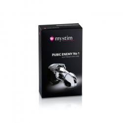 E-Stim Keuschheitskäfig Mystim Pubic Enemy Nr-1 transparent das ORIGINAL von MYSTIM günstig kaufen