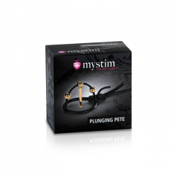 E-Stim Peniskopf Stimulator Mystim Plunging Pete Corona Strap m. vergoldetem Dilator & Kugeln von MYSTIM kaufen