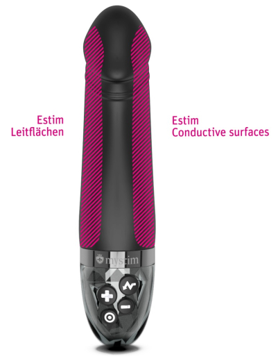 E-Stim Vibrator Mystim Real Deal Neal penisförmig schwarz flüsterleiser Dual-Motor 8 Vibro- & 5 E-Stim-Modi kaufen