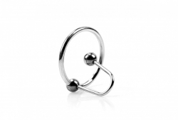 Eichelring 28mm m. Kugel Sperma Stopper Edelstahl