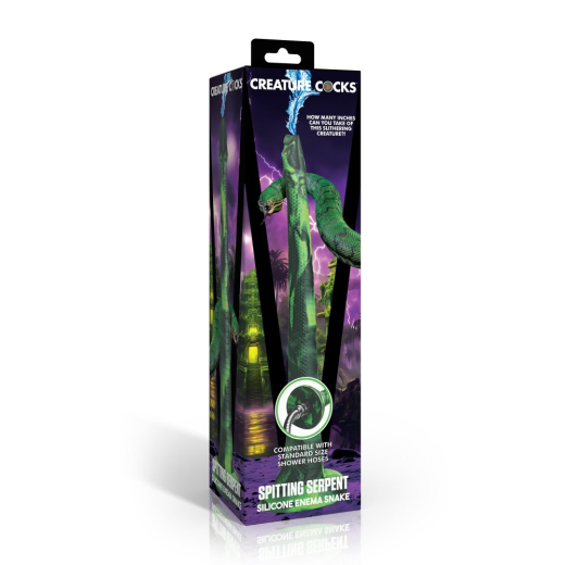 Einlauf-Düse & Fantasie Dildo Spitting Serpent Silikon Dual-use Einlaufschlauch von CREATURE COCKS günstig kaufen