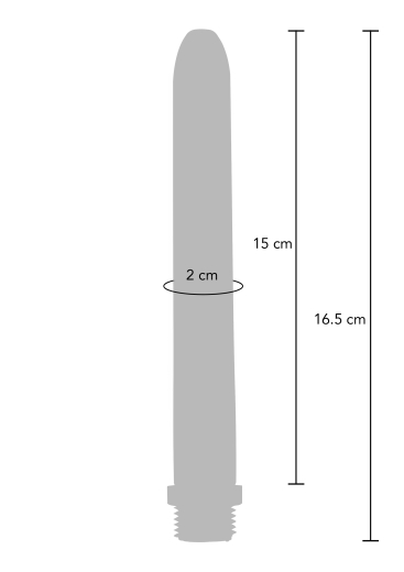 Einlaufdüse Drizzle Anal Douche 15cm Silikon