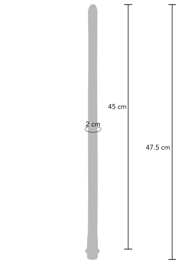 Einlaufdüse extra lang Gusher Anal Douche 45cm Silikon