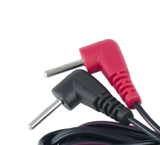 Electrastim 90-Grad Anschlusskabel mit abgewinkelten Pin-Steckern für Elektroden zum einführen & reiten kaufen