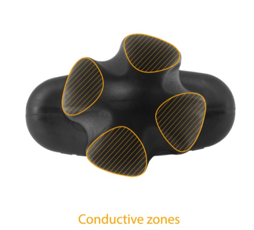 Electrastim Butt Plug Quadripolar Silicone Noir Tartarus 4 Stimulation-Zones for filled Feelings by ELECTRASTIM buy