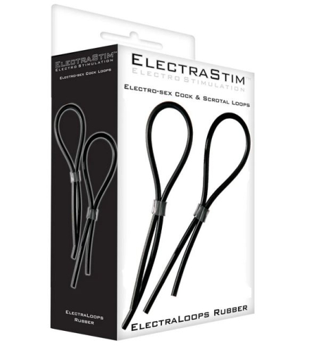 Electrastim ElectraLoops Elektrosex Cockringe 2er-Set Penis- & Hodenschlingen leitfähiges Gummimaterial kaufen