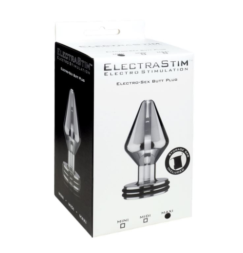 Elektrosex Anal Plug Aluminium large bipolar 5cm Durchmesser für Fortgeschrittene von ELECTRASTIM günstig kaufen