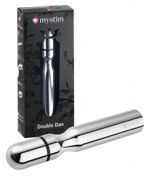 Elektrosex Dildo Mystim Double Dan bipolarer massiver Aluminiumdildo E-stim Elektrode mit 3cm Durchmesser kaufen