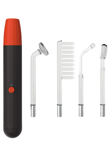 E-Stim Gerät Taboom Electro Wand aufladbar handliches Set mit 4 Aufsätzen 90 Minuten Akkulaufzeit leuchtet Rot kaufen