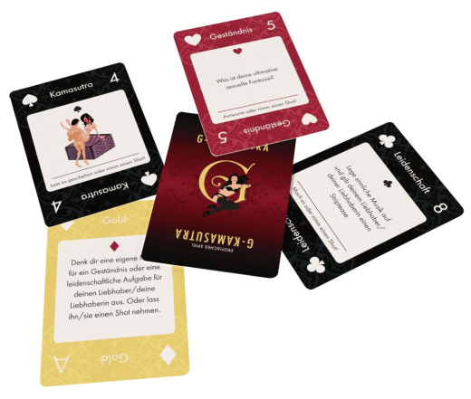 Erotik-Kartenspiel G-Kamasutra mit 52 Spielkarten Geständnisse leidenschaftliche Aktionen und raffinierte Stellungen kaufen