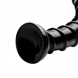 Extrem langer Dildo m. spiral-geripptem Schaft dick 18-Inch