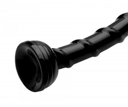 Extrem langer Dildo m. spiral-geripptem Schaft dünn 18-Inch