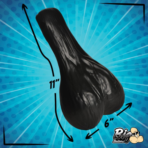 Fahrzeug Anhänger Truck Nuts large schwarz hodenförmiger detaillierter Deko-Anhänger günstig kaufen