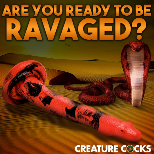 Fantasie-Dildo m. Saugbasis King Cobra 14-Inch Silikon