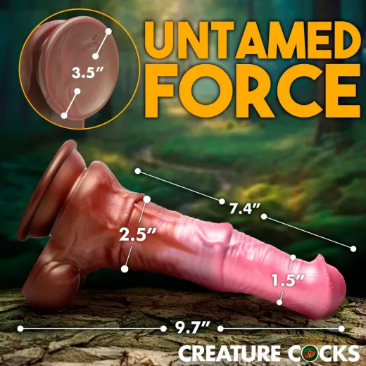 Fantasie-Dildo m. Saugfuss Centaur Cock Silikon Pferde-Penisdildo geädert mit Falten & Hodensack von CREATURE COCKS kaufen