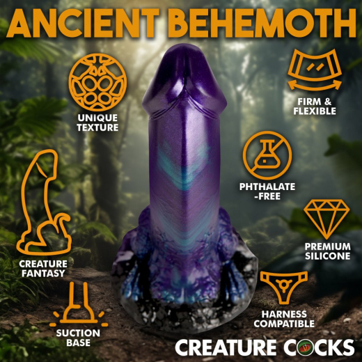 Fantasie-Dildo m. Saugfuss Dino-Dick Silikon Dinosauier-Dildo Dual-Density multicolor günstig kaufen