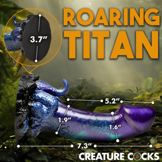 Fantasie-Dildo m. Saugfuss XL Dino-Dick Silikon