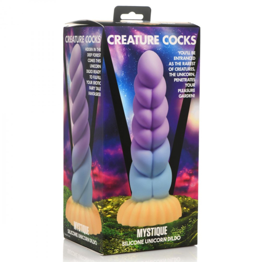 Fantasy Dildo w. Suction Base Mystic Unicorn Silicone animalic Fantasy-Dong from CREATURE COCKS buy