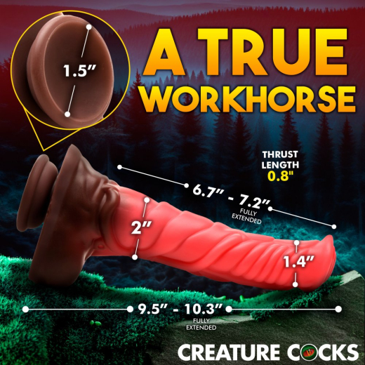 Fantasie-Vibrator m. Stossfunktion Deluxe Centaur wasserdicht USB aufladbar 8 Meter Reichweite günstig kaufen