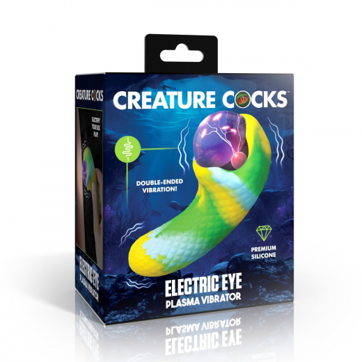 Fantasievibrator Electric Plasma Eye Dual Motor & leuchtende Plasmakugel von CREATURE COCKS kaufen