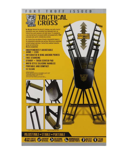 Bondage-Cross adjustable free-standing Fort Troff Tactical Cross 175cm - 210cm Height by DOC JOHNSON buy cheap