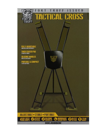 Bondage-Cross adjustable free-standing Fort Troff Tactical Cross 175cm - 210cm adjustable by DOC JOHNSON buy cheap