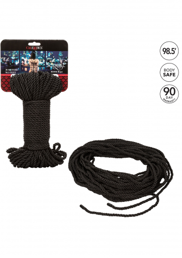Fesselseil Baumwolle Polyester Scandal BdSM Rope schwarz 30M 6.5mm
