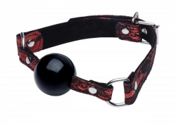 Fesselset m. Stickerei 5-teilig Kunstleder Laced-up