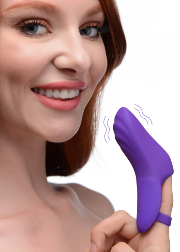 Vibromasseur à doigt 7X Bang-Her Pro Silicone violet