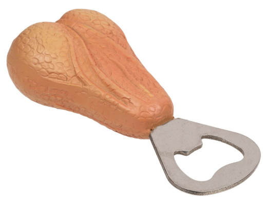 Bottle Opener Testicles funny Metal-Opener with detailed bright skin-colored Balls-Replica Fun- & Party Item buy cheap