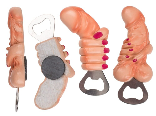 Flaschenöffner Willy & Hand