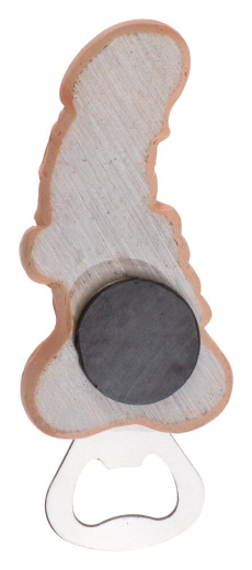 Flaschenöffner Willy & Hand Metall Kapselheber aus Metall mit Penis & Hand mit roten Fingernägeln & Magnet kaufen