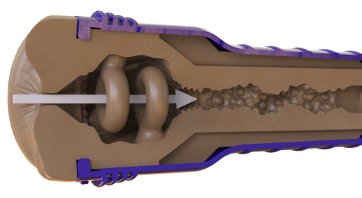 Fleshlight Anal Masturbator Boost Blast medium dark Flesh