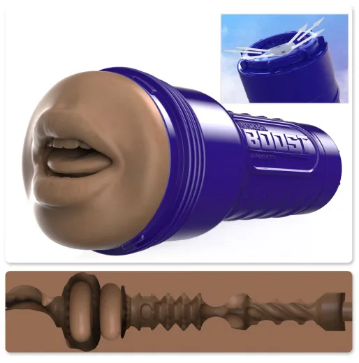 Fleshlight Oral Masturbator Boost Blow medium dark Flesh