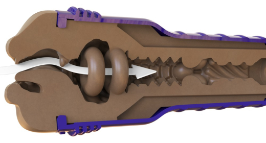 Fleshlight Oral Masturbator Boost Blow medium dark Flesh