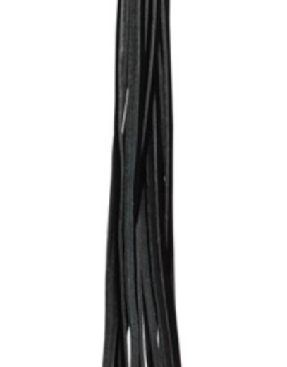 Flogger m. Handschlaufe Leder schwarz-gold umwickelter Griff m. Karabiner abnehmbare Handschlaufe von ZADO kaufen