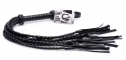 Flogger Peitsche geflochten 8-Tail braided Kunstleder