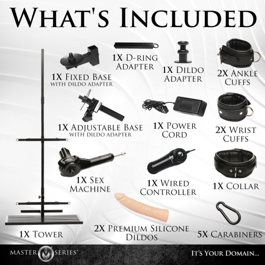 Forcierter Orgasmus Turm m. Fickmaschine Ultimate Enforcer BdSM Stahlgestell einstellbar von MASTER SERIES kaufen